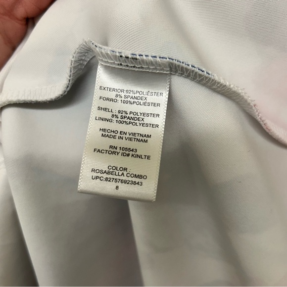 Milly Rosabella Combo Watercolor Scuba Fit and Flare Dress - size 6 Stretch - Picture 7 of 12